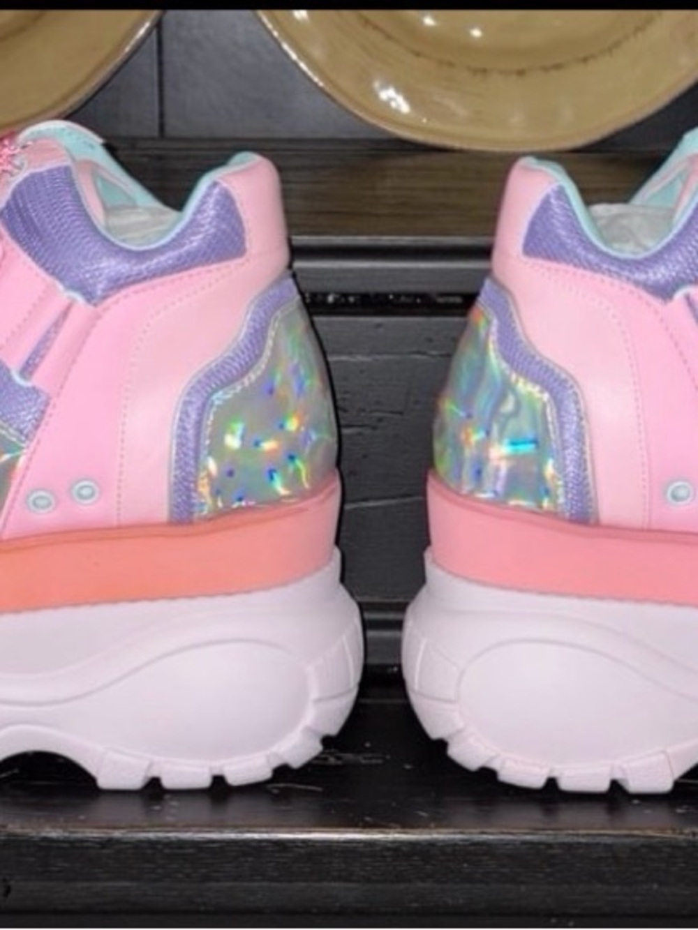 FAIRYWALKER PLATFORM SNEAKERS HOLOGRAPHIC 11M